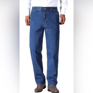 Men Dark Blue Jeans